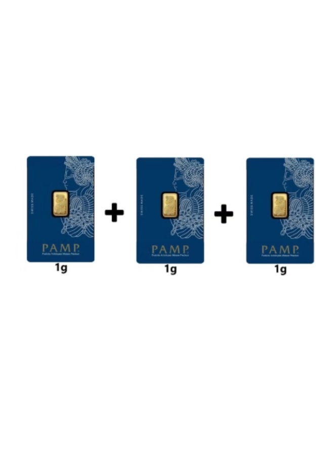 3 سبائك 1 جرام ذهب سويسري عيار 24